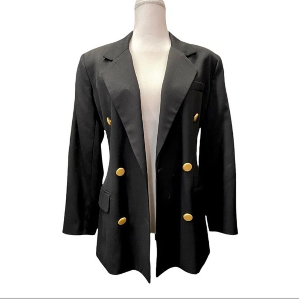 Vintage Clifford & Willis Wool Trendy Black‎ Blazer
